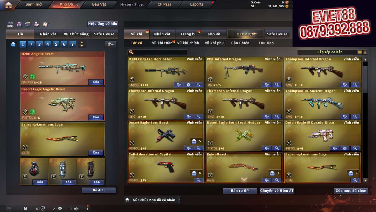 shop acc cf uy tin gia re